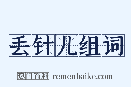 丢针儿组词是什么意思的图片